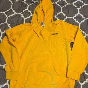 Yellow Adidas Hoodie Sweatshirt
